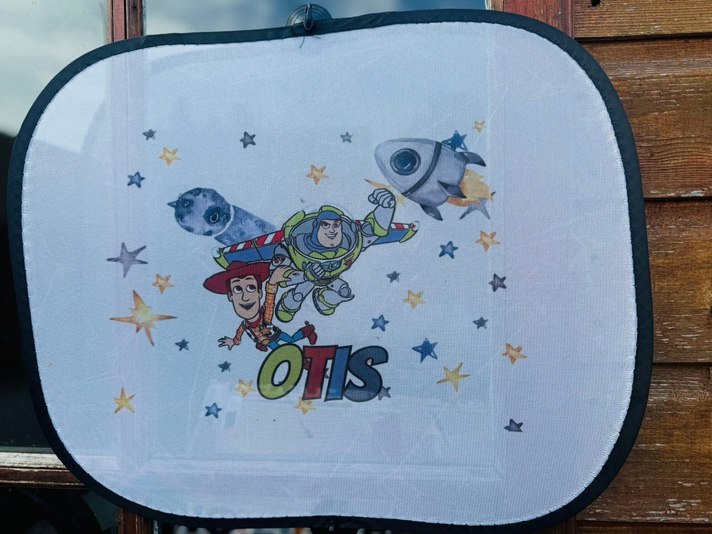 PERSONALISED SPACE TOY STORY SUN SHADE