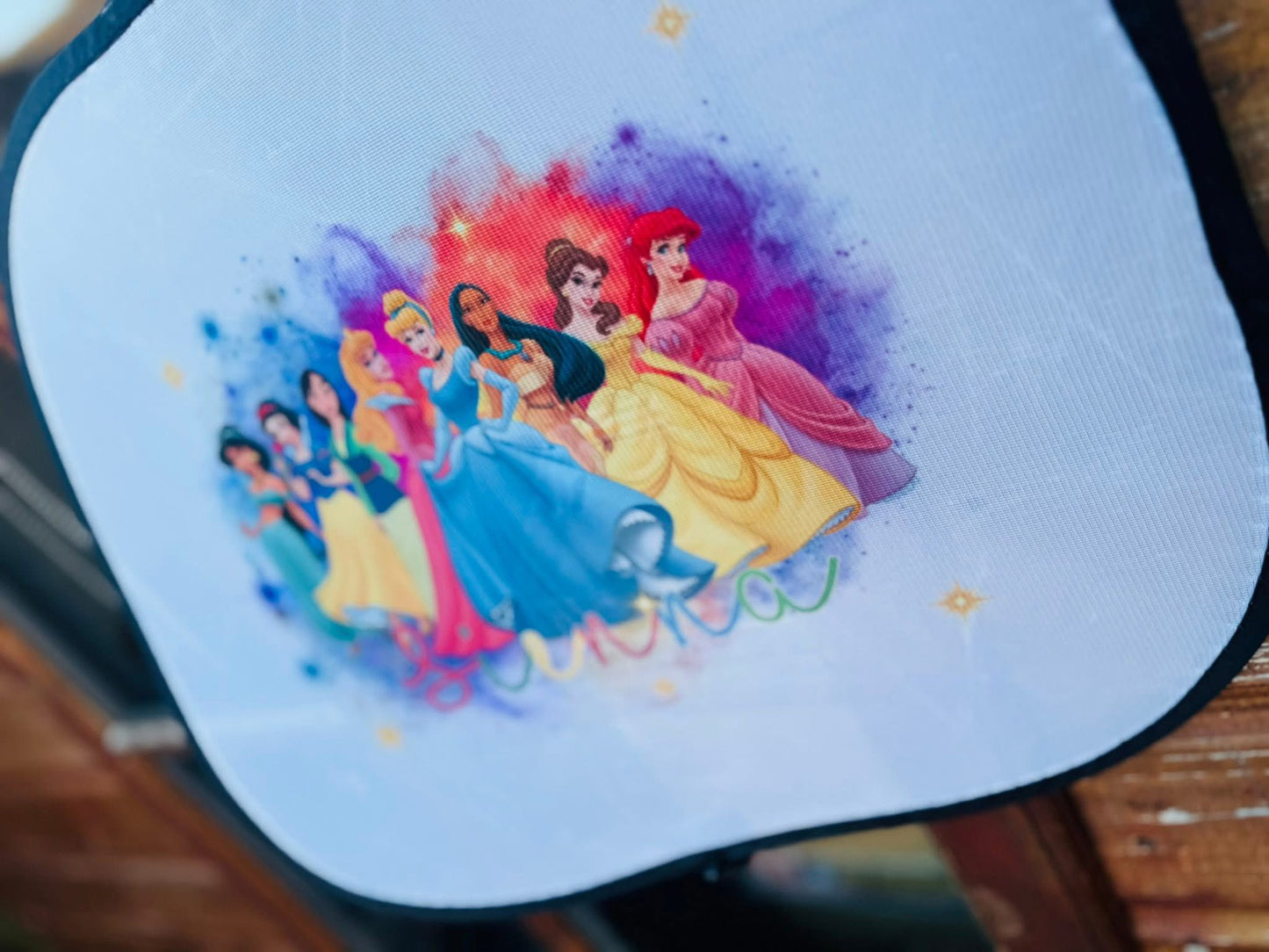 PERSONAISED COLOURFUL PRINCESS CAR SUN SHADE