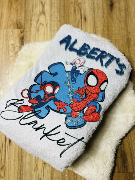 £5 teddy fleece personalised blanket