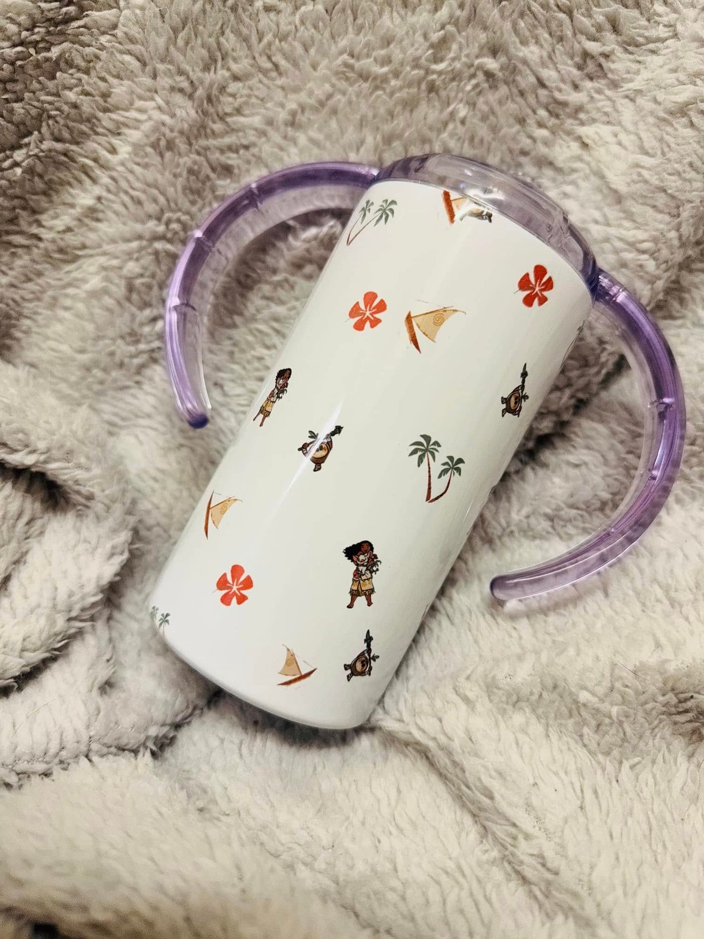 MOANA THEME SIPPY CUP/TUMBLER PERSONALISED