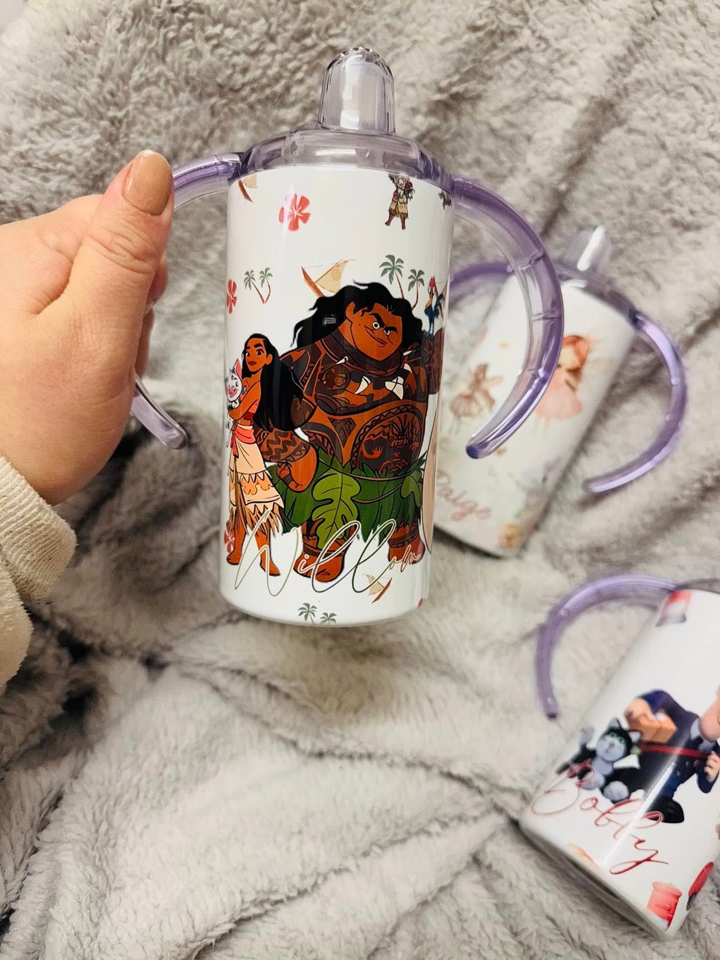 MOANA THEME SIPPY CUP/TUMBLER PERSONALISED