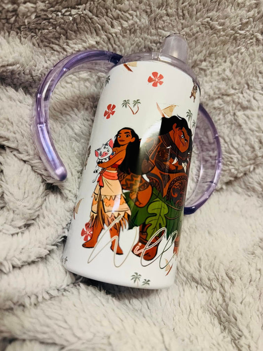 MOANA THEME SIPPY CUP/TUMBLER PERSONALISED