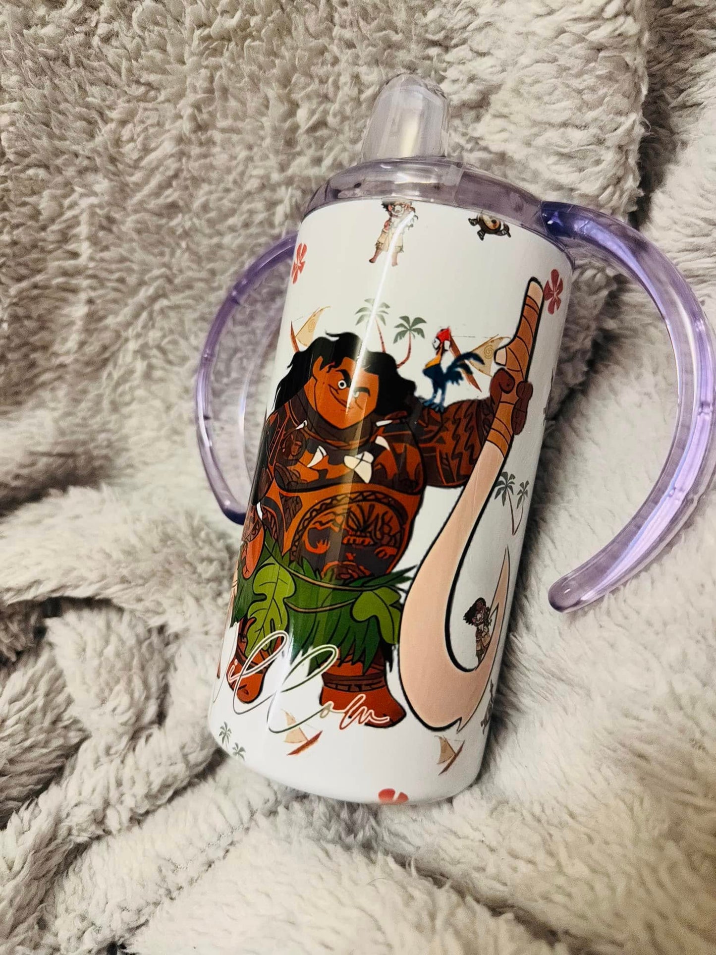 MOANA THEME SIPPY CUP/TUMBLER PERSONALISED