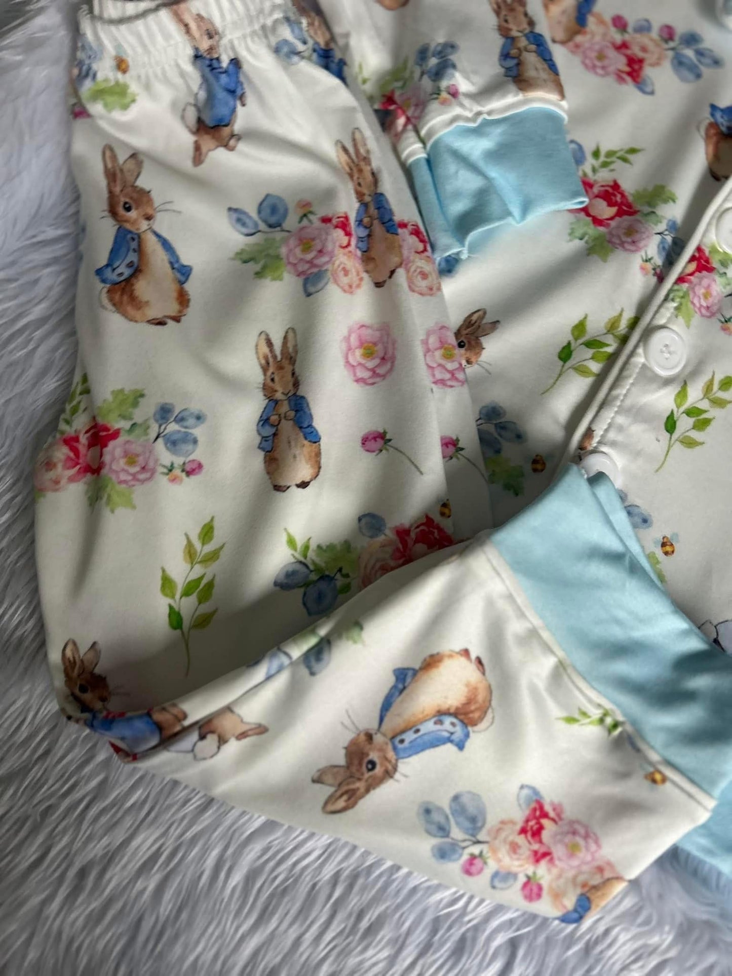 BLUE RABBIT PETER PJS~ PERSONALISED